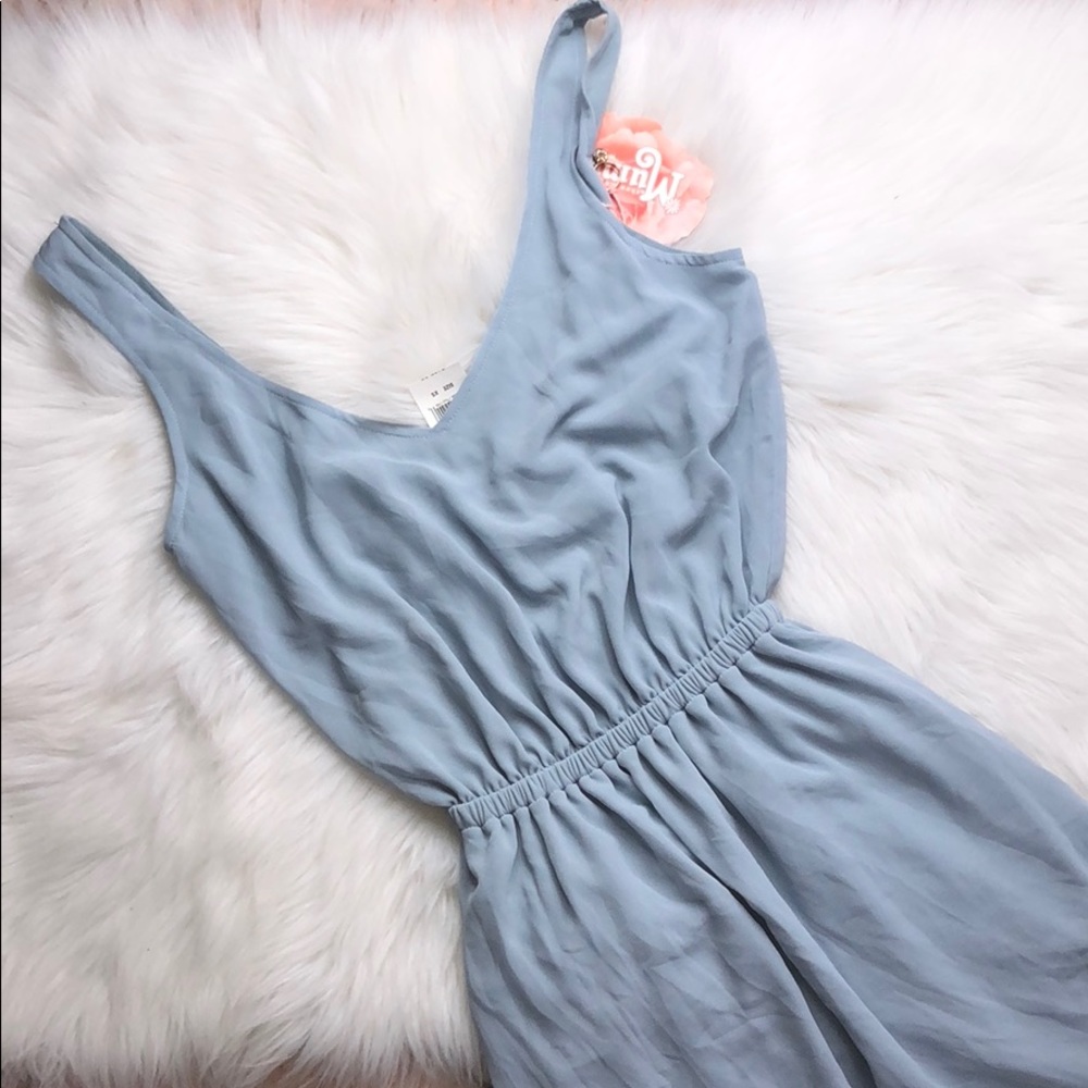 SHOW ME YOUR MUMU KENDALL MAXI DRESS STEEL BLUE XS - Picture 3 of 5